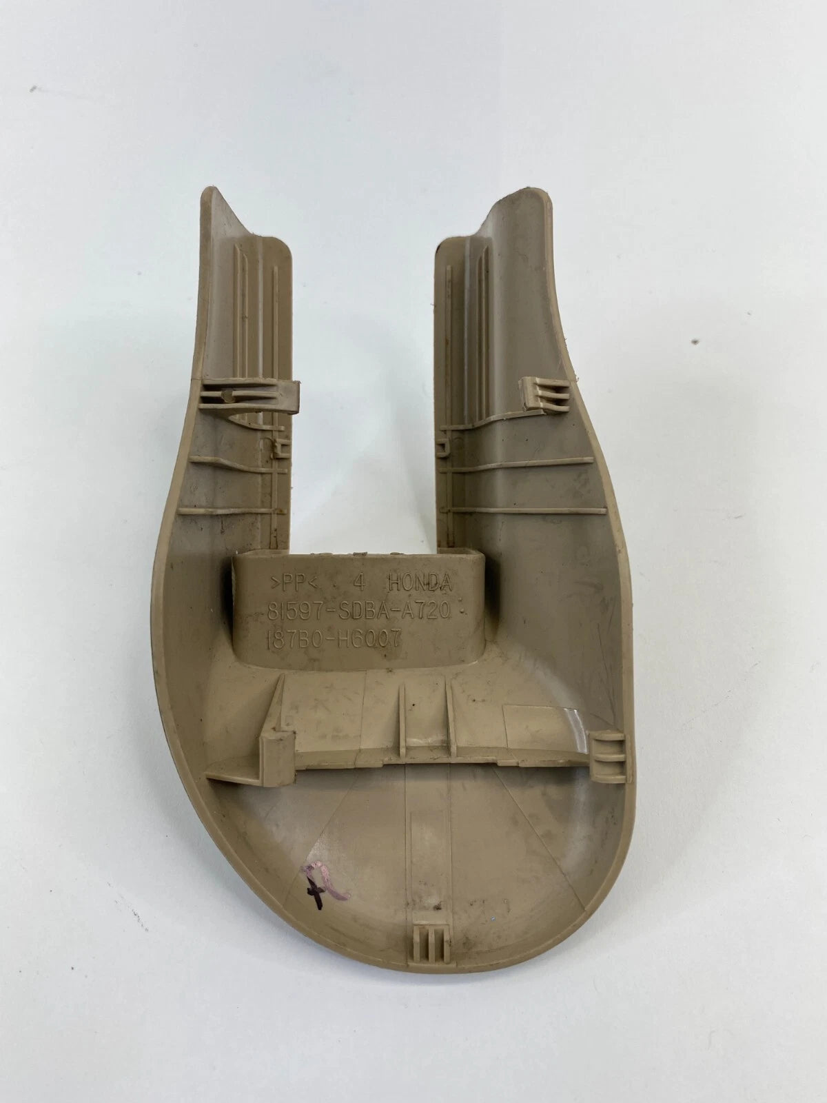 2003-2007 HONDA ACCORD FRONT LEFT OUTER SEAT TRACK END COVER TRIM 81597SDBAA720