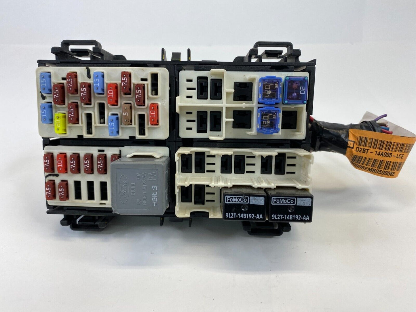 2014-2019 Ford Fiesta 1.6L AT Dash Interior Cabin Fuse Box Relay D2BT-14A005-LCE