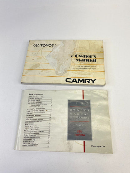 1996 96 Toyota Camry LE Sedan Owners Manual Book Information Guide OEM