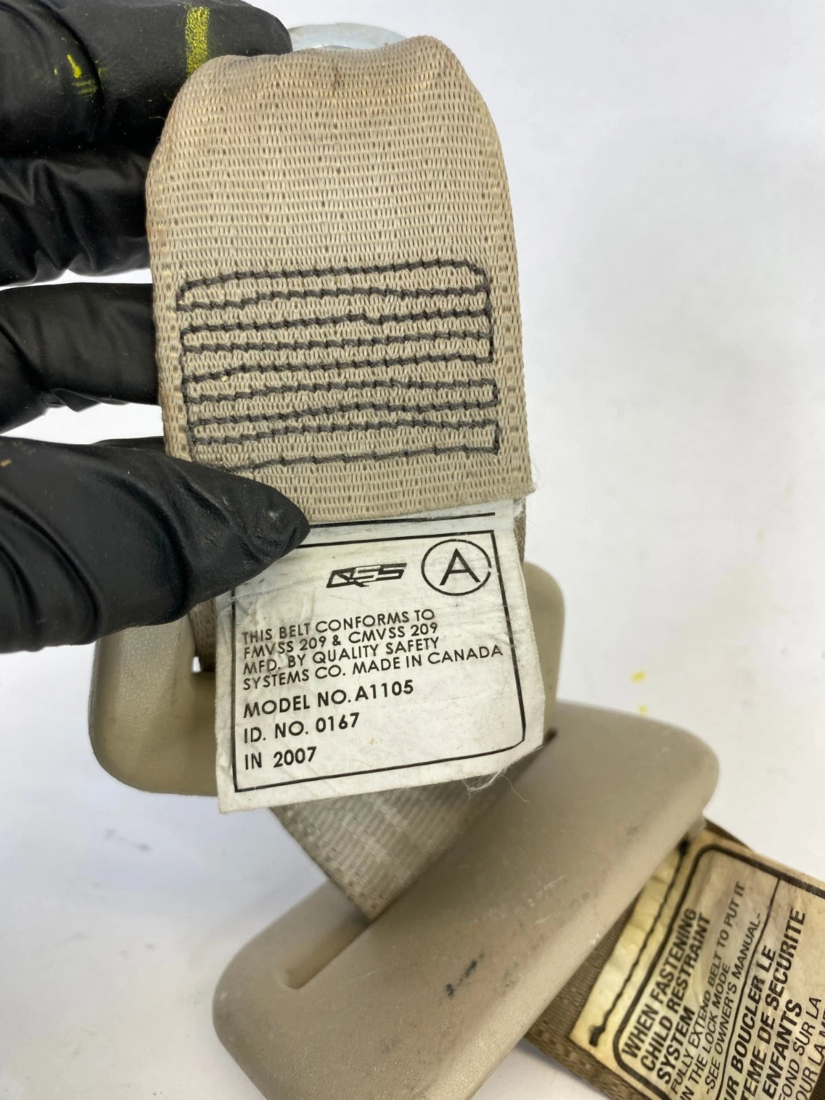 2007 2008 2009 LEXUS RX350 REAR CENTER MIDDLE SEAT BELT RETRACTOR ASSY OEM