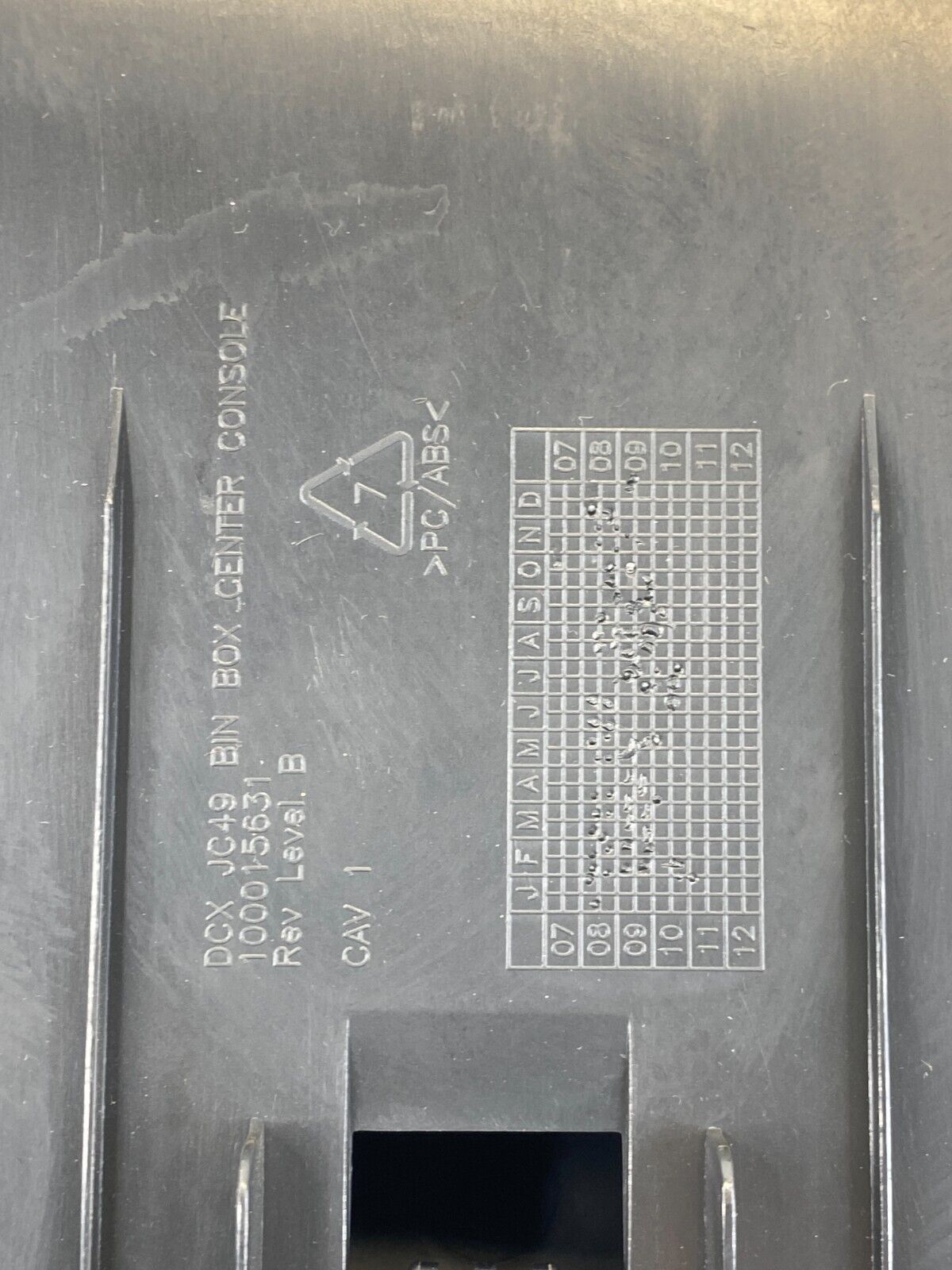 09 10 Dodge Journey Upper Dash Console Storage Box Compartment Bin 100015630