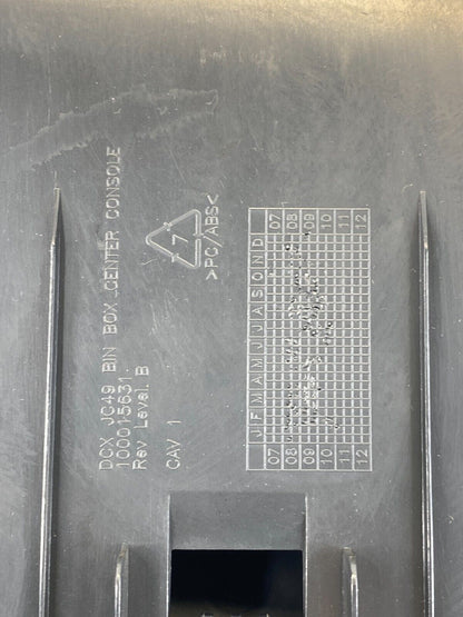 09 10 Dodge Journey Upper Dash Console Storage Box Compartment Bin 100015630