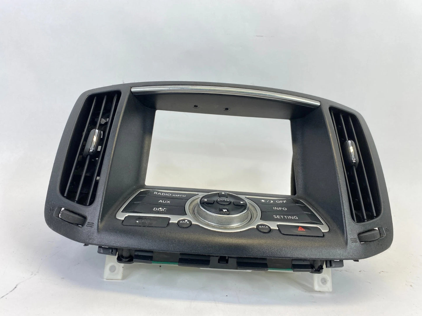 2007 2008 INFINITI G35 SEDAN FACEPLATE RADIO INFO DISPLAY CONTROL 28395JK60B OEM