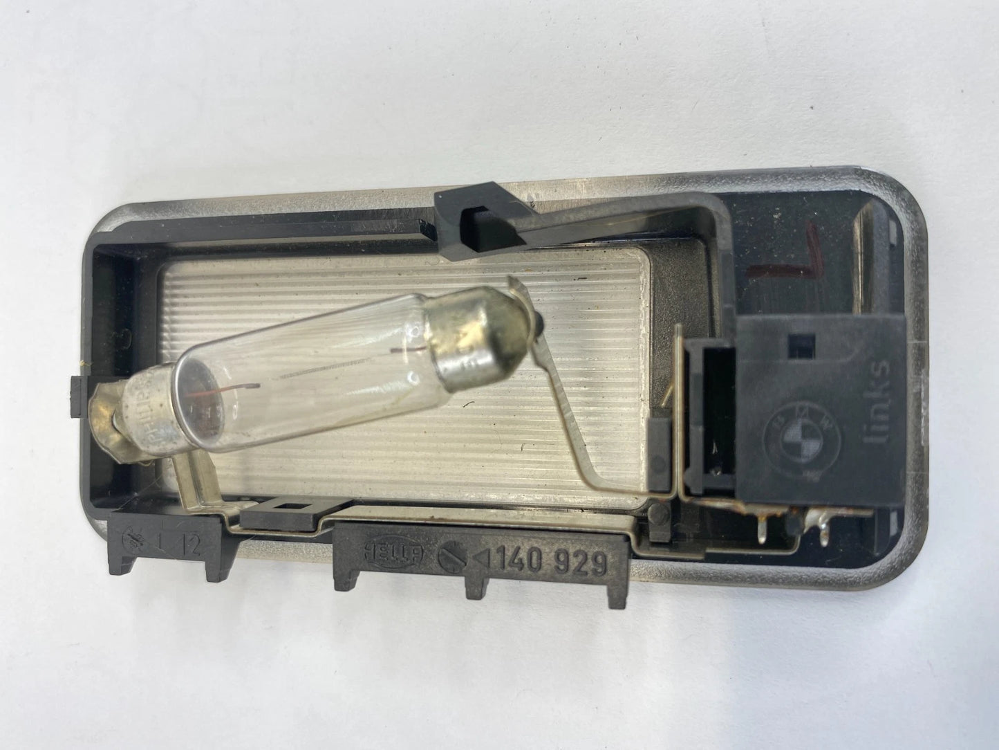 04-10 BMW X3 00-06 X5 OVERHEAD ROOF LEFT SUNVISOR LIGHT COURTESY LAMP 140929 OEM
