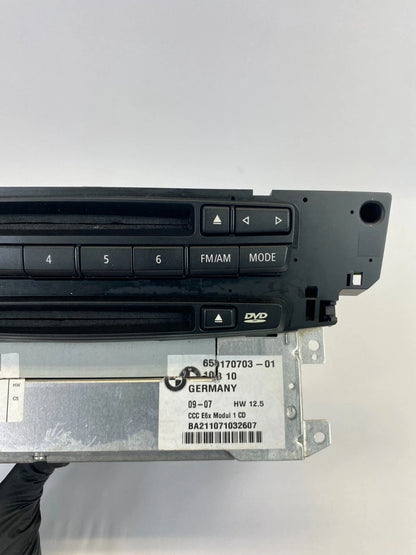2008 2009 BMW 550i 528i NAVIGATION AM/FM RADIO CD DVD PLAYER 65839170703-01 OEM