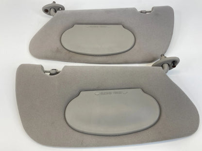 04 05 CHRYSLER PT CRUISER LH RH SIDE SUNVISOR VISOR SHADE PAIR SET W /CLIPS OEM