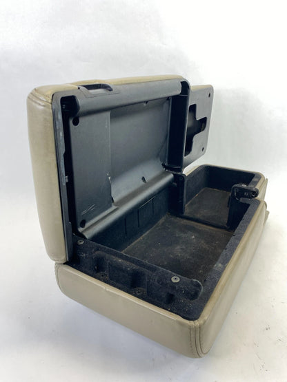 2003-2011 LINCOLN TOWN CAR CENTER CONSOLE ARMREST COVER LID W/ STORAGE TAN OEM