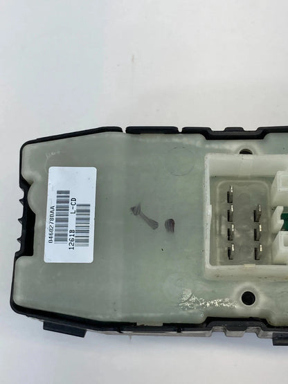 11-17 JEEP PATRIOT COMPASS SPORT LEFT DOOR MASTER WINDOW SWITCH 04602780AA OEM