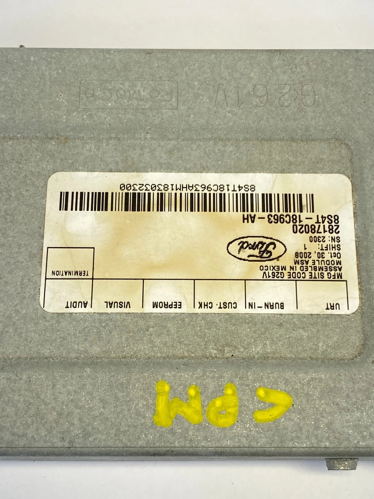 2008 2009 FORD ESCAPE SIRIUS SATELLITE RADIO AUDIO CONTROL MODULE 8S4T-18C963-AH