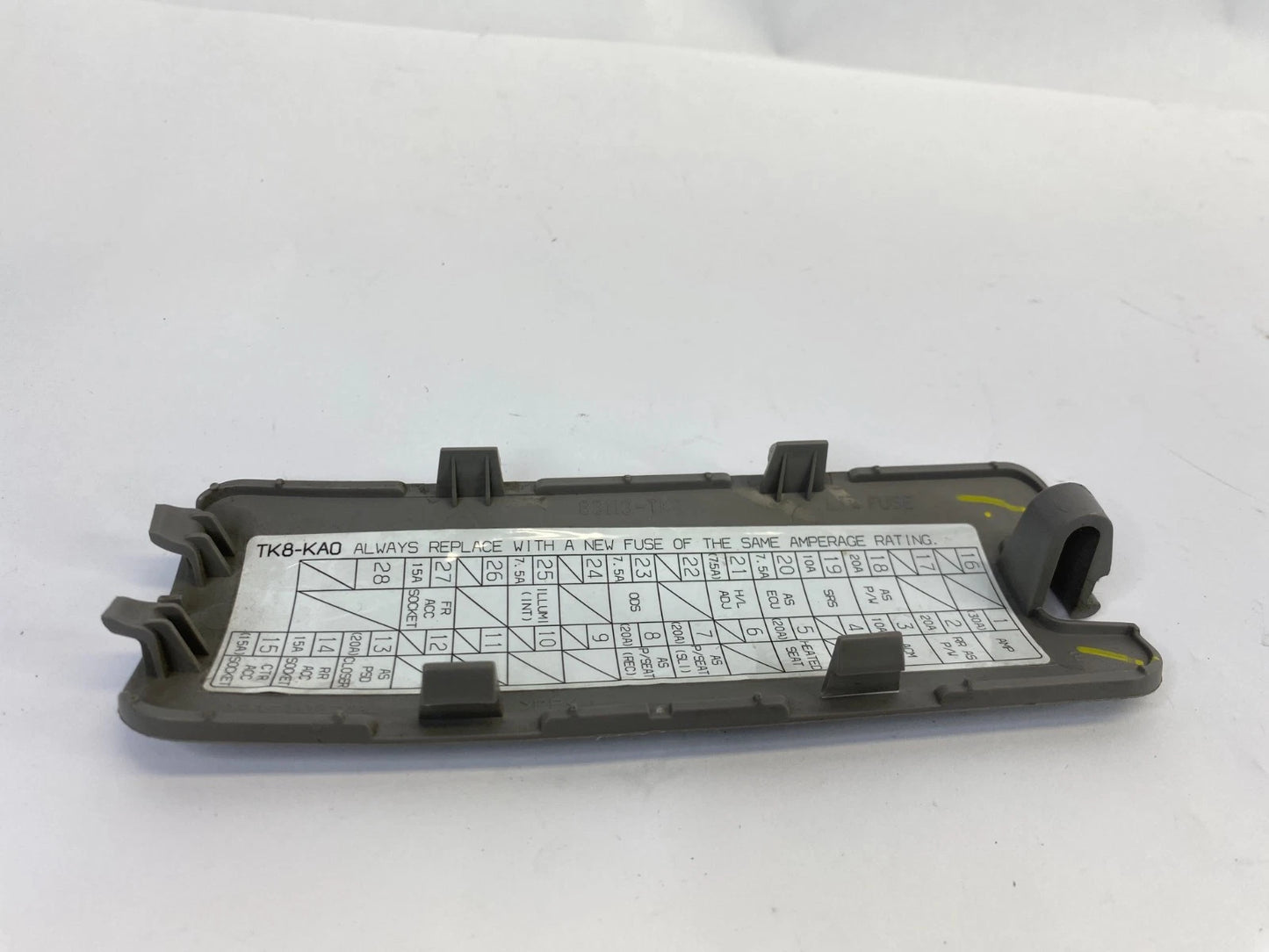 2011-2017 HONDA ODYSSEY INTERIOR LOWER DASH FUSE BOX ACCESS LID COVER 83113-TK8