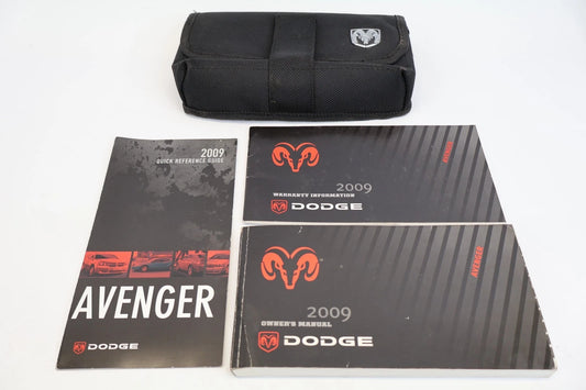 2009 DODGE AVENGER OWNERS MANUAL COVER CASE BLACK OEM