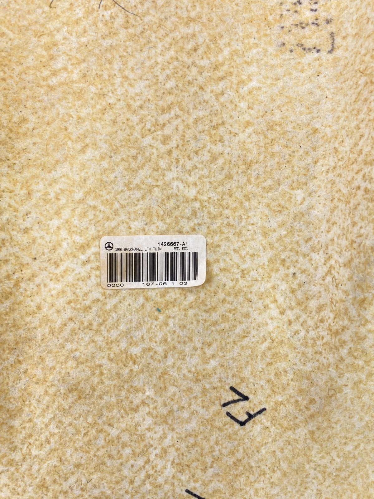 2007-2012 MERCEDES-BENZ GL450 FRONT LEFT DRIVER SEAT BACK COVER PANEL OEM