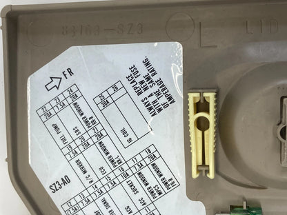 1999-2002 ACURA RL LEFT DRIVER FUSE BOX DOOR LID KICK PANEL COVER 83163-SZ3 OEM