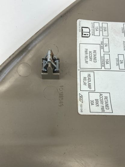 2000-2005 Chevrolet Monte Carlo Dash Left Side Fuse Box Cover Trim Cap 10311549