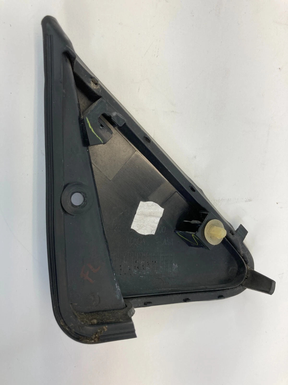 03-08 HONDA PILOT FRONT LEFT EXTERIOR DOOR PILLAR COVER MOLDING OEM