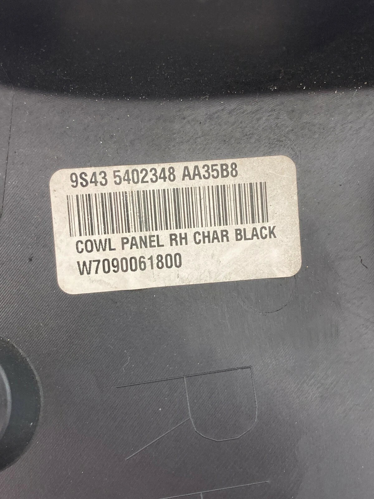 2008-2011 FORD FOCUS FRONT RIGHT PASSENGER SIDE INTERIOR LOWER COWL TRIM PANEL
