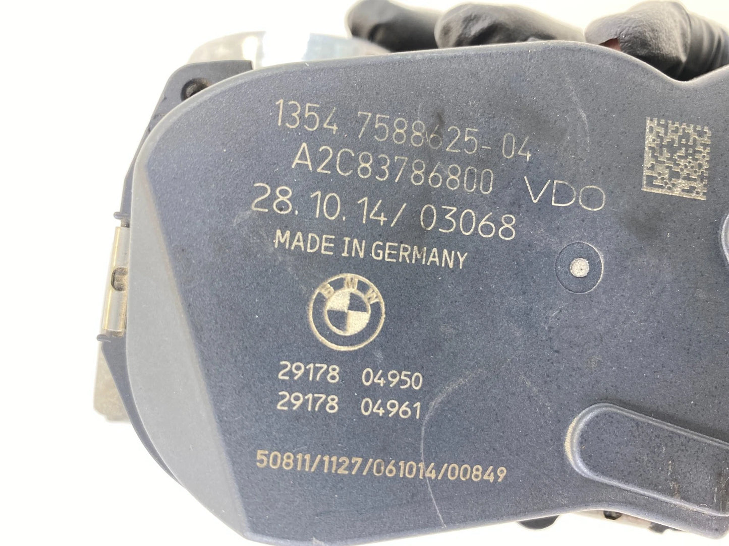 2013-2017 BMW X3 2.0L L4 A/T THROTTLE BODY THROTTLE VALVE ASSY 13-54-7-588-625
