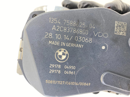 2013-2017 BMW X3 2.0L L4 A/T THROTTLE BODY THROTTLE VALVE ASSY 13-54-7-588-625