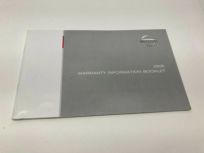 2008 08 NISSAN VERSA OWNERS MANUAL GUIDE WARRANTY INFORMATION W/ CASE OEM