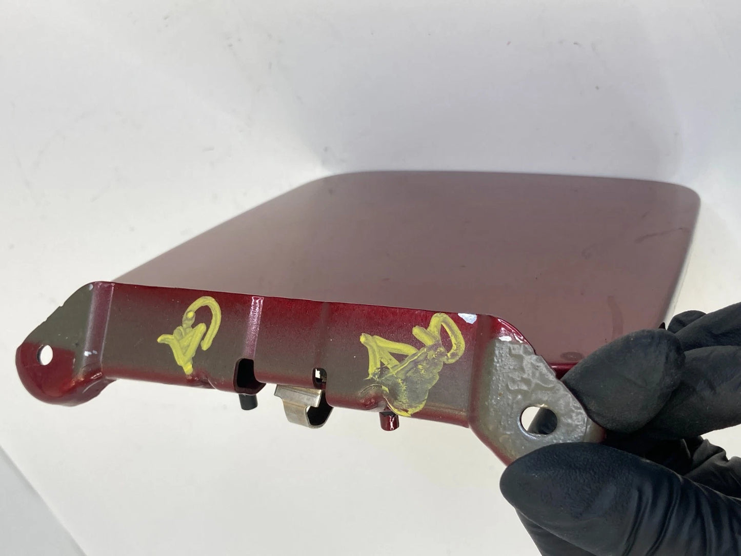 13-16 NISSAN PATHFINDER FUEL FILLER DOOR GAS TANK LID ASSEMBLY FLAP COVER OEM