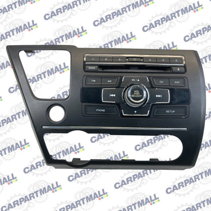 13-15 Honda Civic SEDAN Radio AM/FM Single CD Player 39100-TR3-A314-M1 OEM