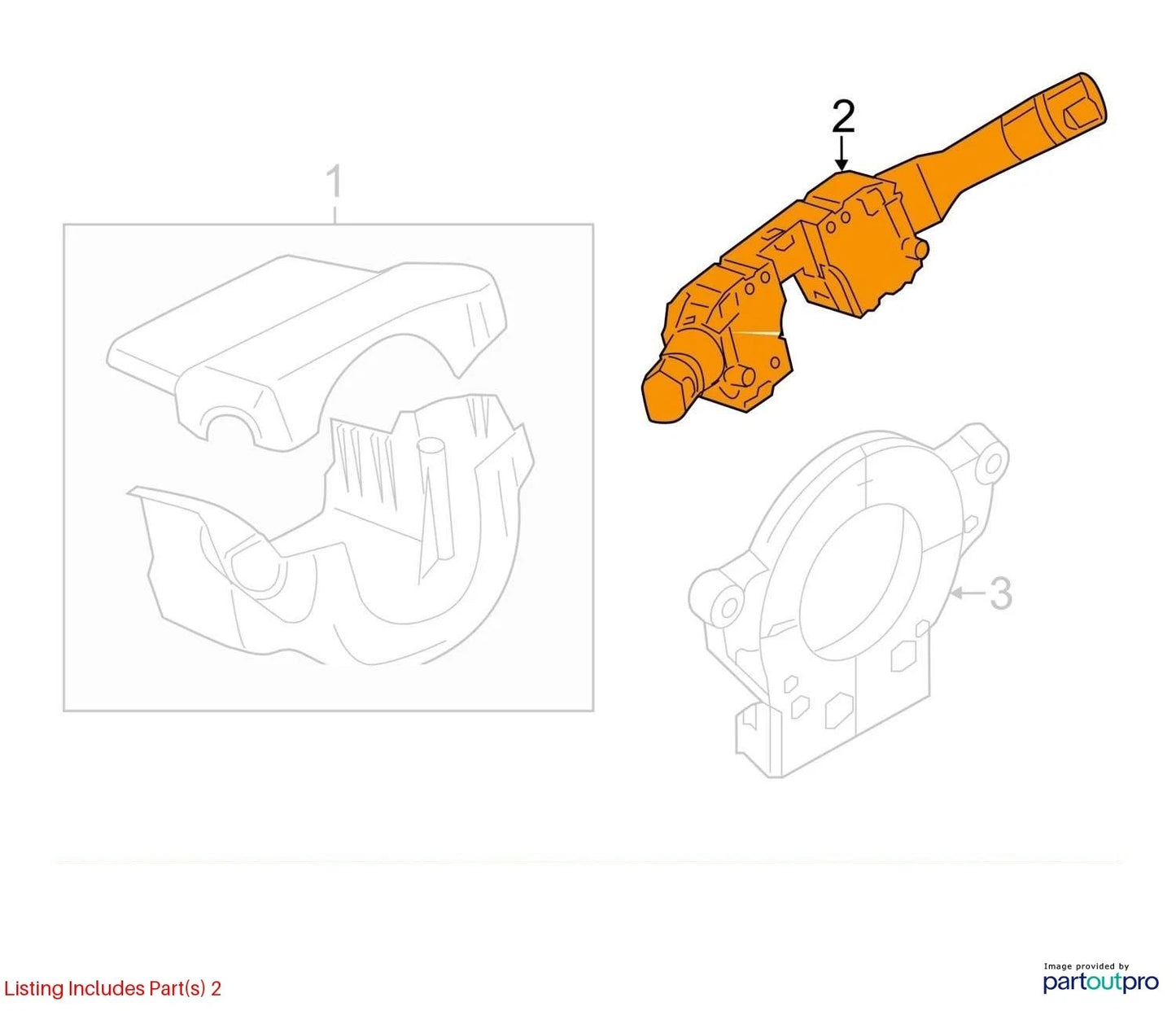 2013-2018 NISSAN ALTIMA TURN SIGNAL WIPER SWITCH COLUMN AUTO OEM 25560-3TP0B