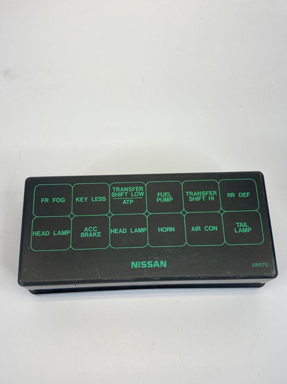 2002 Nissan Pathfinder 3.5L V6 Fuse Box Relay Box Cover Trim Panel OEM