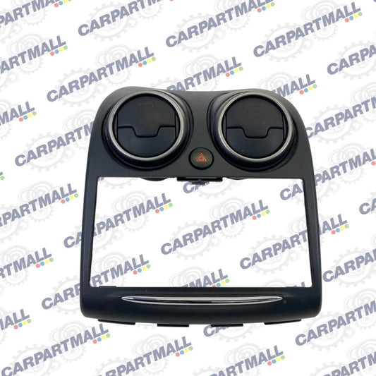 2011-2013 NISSAN ROGUE CENTER DASH RADIO BEZEL TRIM W VENTS BLACK 68260-1VX0A