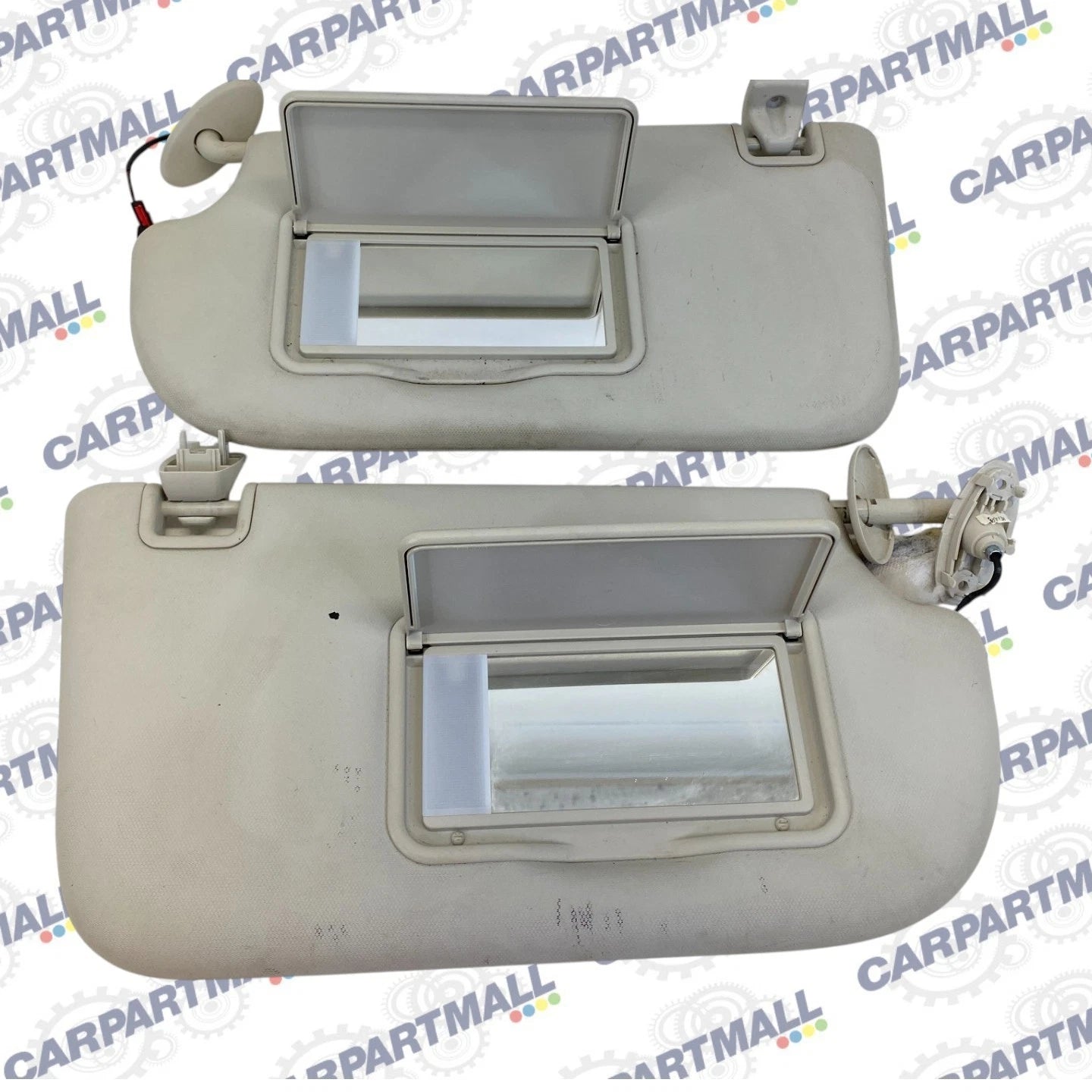 2012-2015 FORD FOCUS SUN VISOR SET PAIR DRIVER LEFT PASSENGER RIGHT W / MIRROR