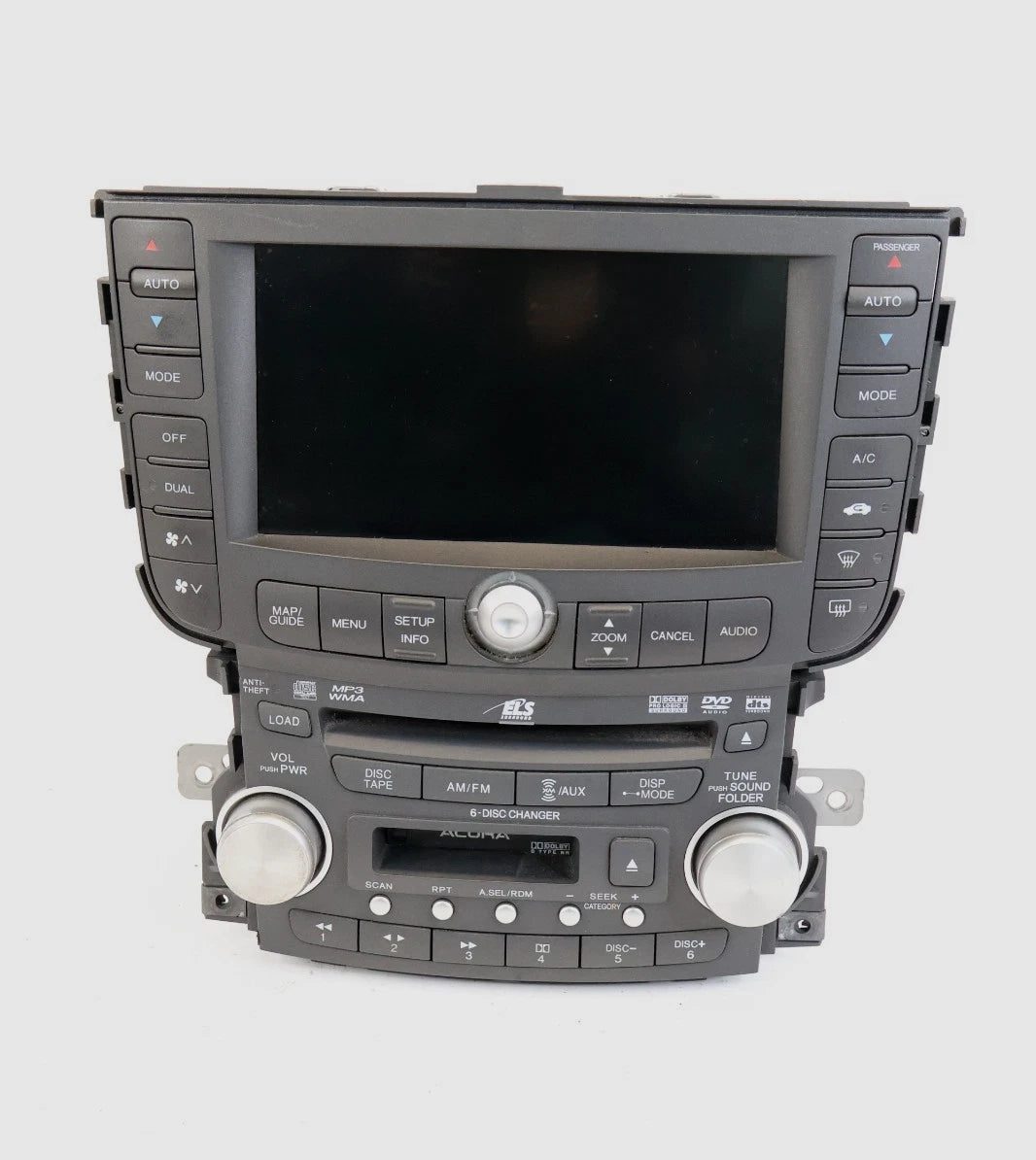 2007 2008 ACURA TL TYPE-S NAVIGATION SCREEN DISPLAY RADIO CLIMATE 39050-SEP-A6