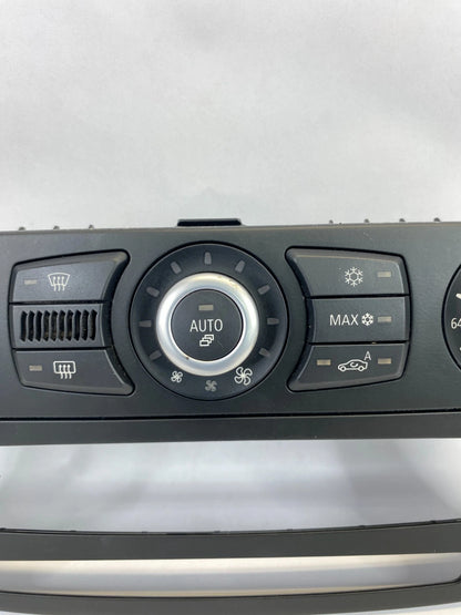 2008 BMW E60 535XI A/C TEMPERATURE CLIMATE CONTROL SWITCH W/ BEZEL 64119161610