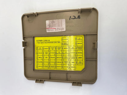 2011-2015 HYUNDAI SONATA INTERIOR LOWER DASH FUSE BOX LID COVER 91941-4R622 OEM