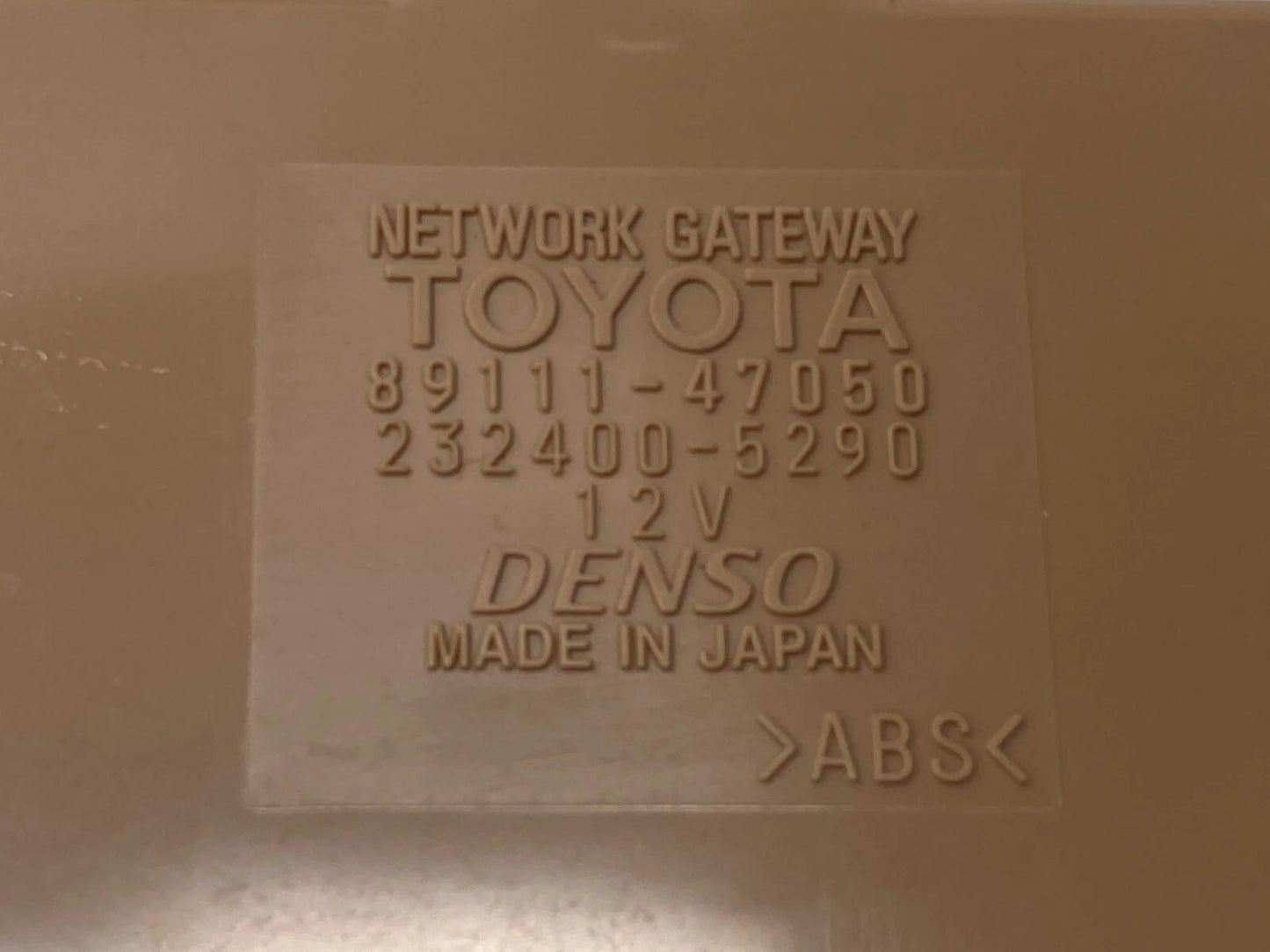 06-09 TOYOTA PRIUS MULTIPLEX NETWORK GATEWAY COMPUTER CONTROL MODULE 89111-47050