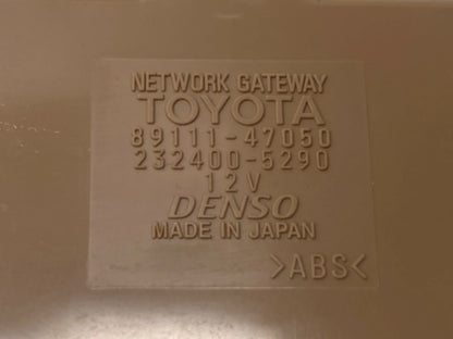 06-09 TOYOTA PRIUS MULTIPLEX NETWORK GATEWAY COMPUTER CONTROL MODULE 89111-47050