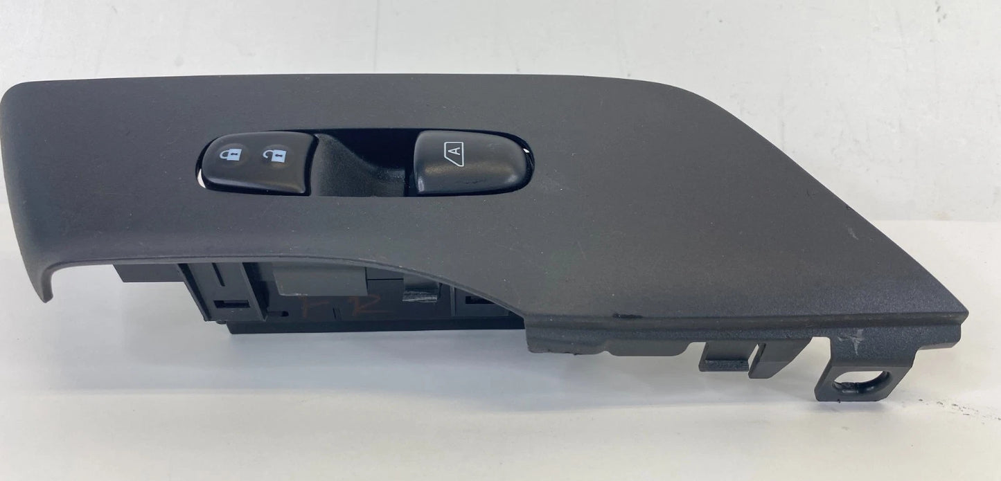 13-18 Nissan Altima Front Right Door Window & Lock Switch w/ Bezel 25411-3TA4A