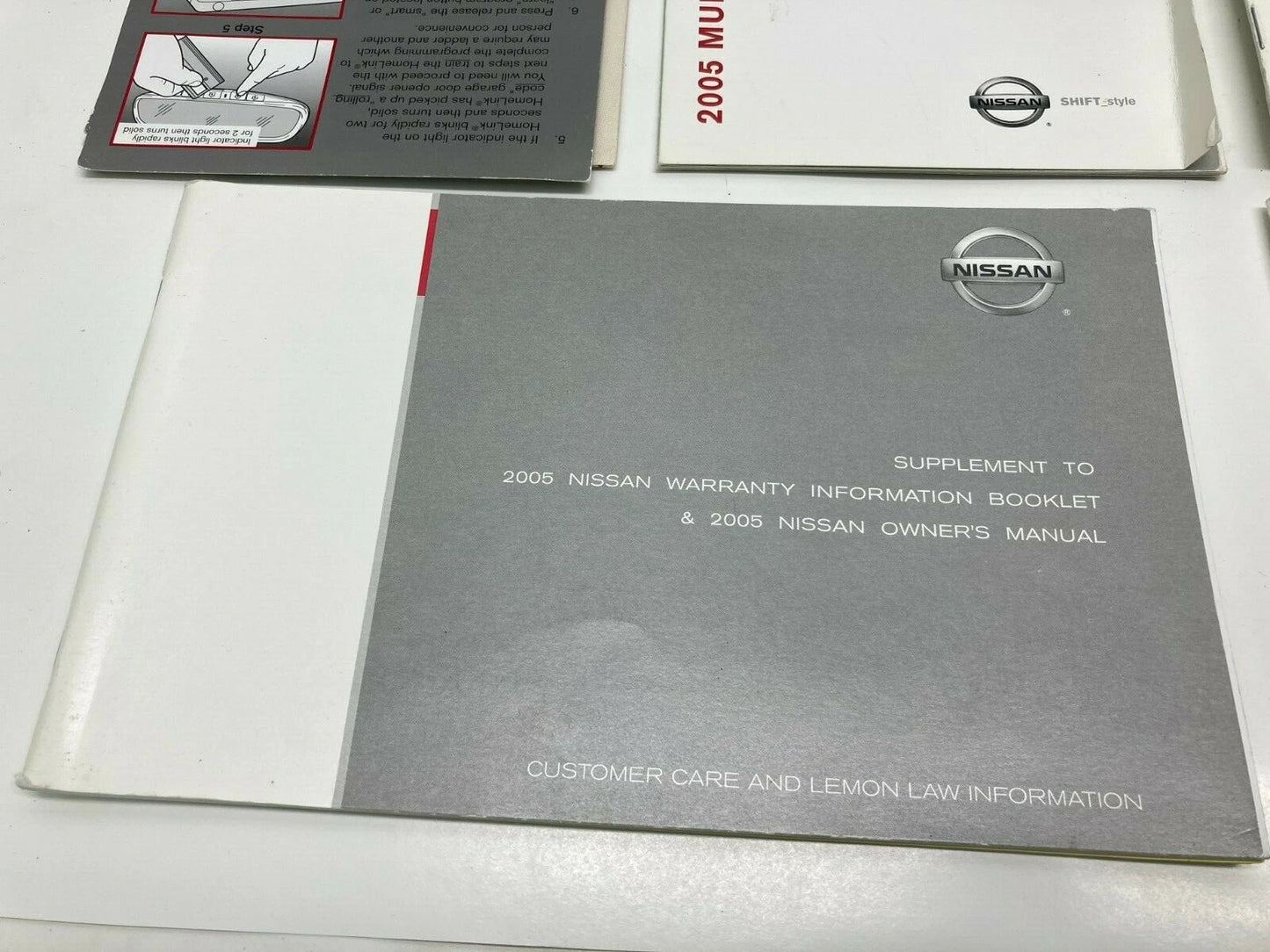 2005 05 NISSAN MURANO FACTORY OWNERS MANUAL GUIDE HANDBOOK SET W/ CASE OEM