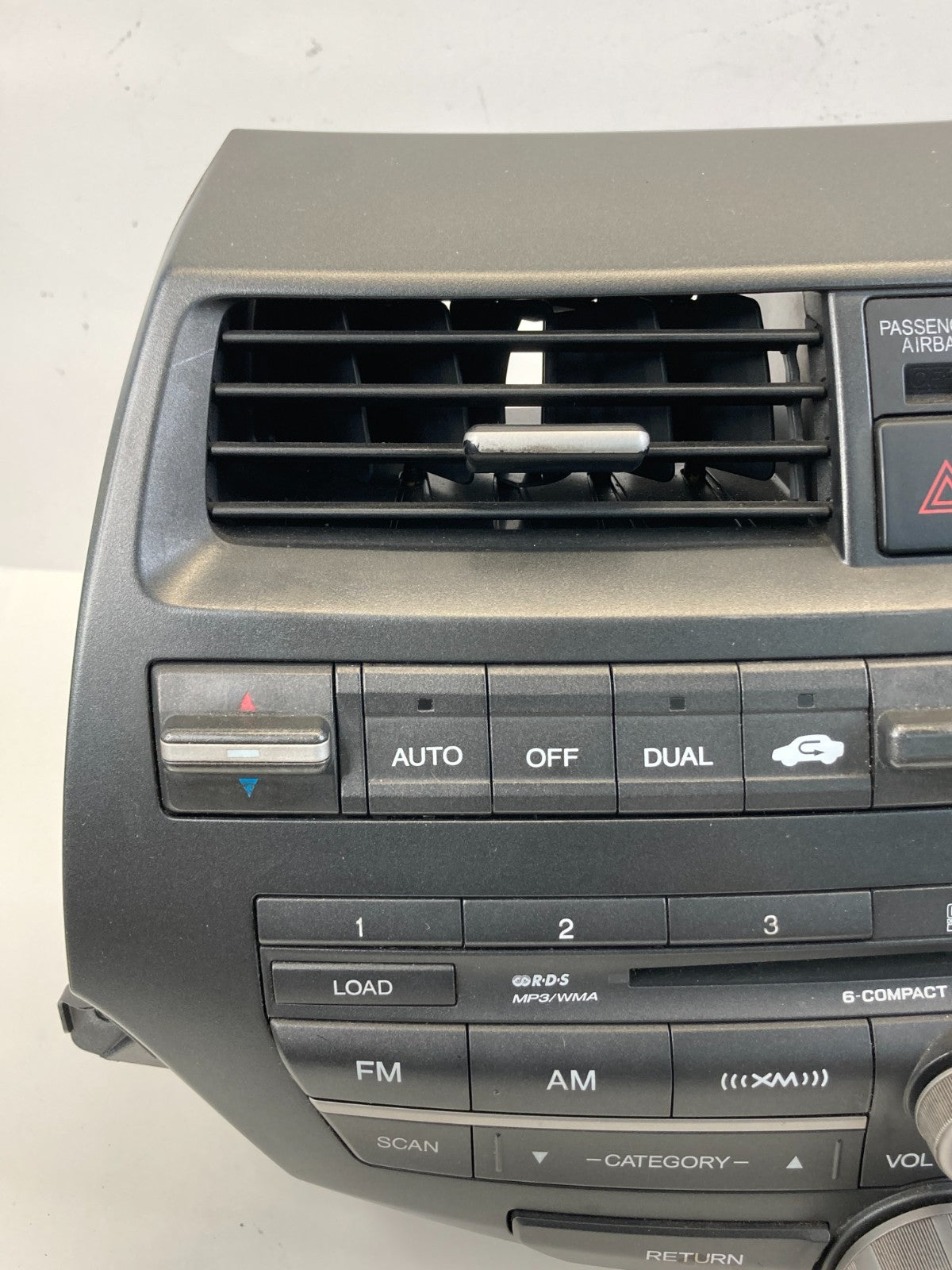 08-11 Honda Accord AM FM CD Player Radio Receiver W/ Air Vent 77260TE0A500 OEM
