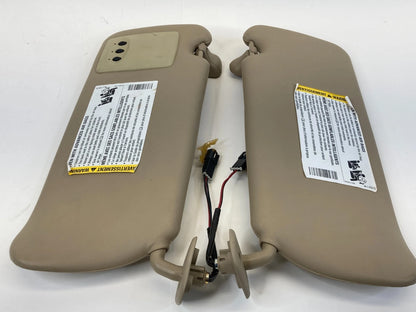 2004-2009 CADILLAC SRX FRONT LEFT RIGHT SUNVISORS PAIR SET ASSY UNIT OEM FACTORY