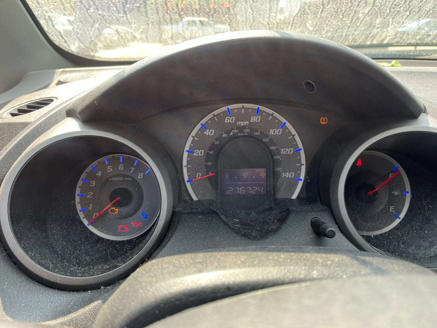 09 10 HONDA FIT MPH AT SPEEDOMETER CLUSTER INSTRUMENT 78100-TK6-A011 276K OEM