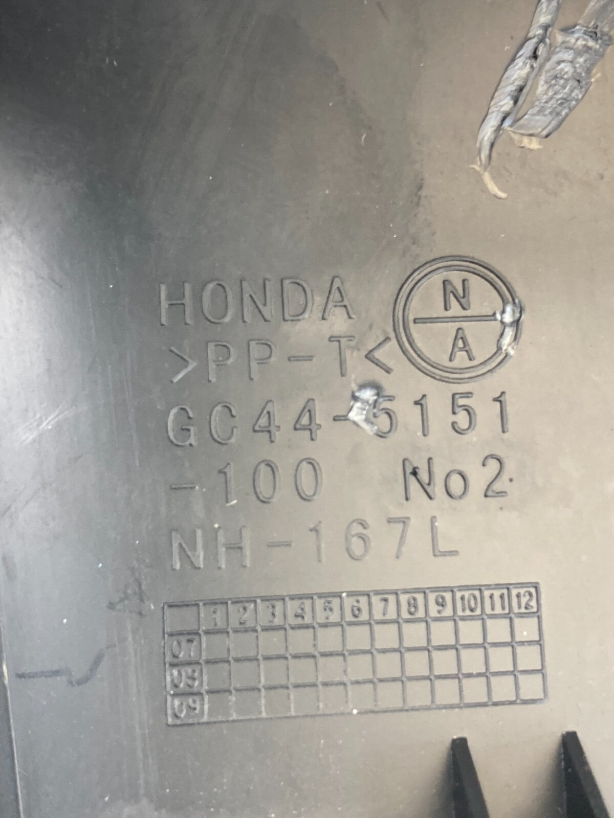 08-12 Honda Accord Cluster Speedo & Steering Column Cover Trim Bezel 77350-TA0