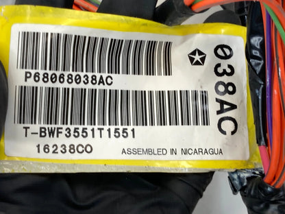 12-15 RAM CARGO VAN FRONT RIGHT PASSENGER DOOR HARNESS WIRING WIRE 68068038AC