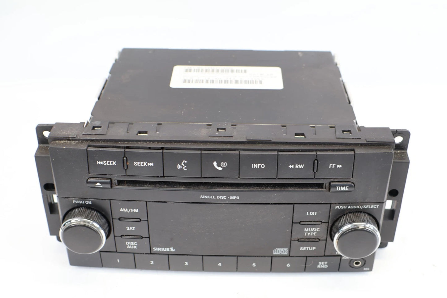 2009 2010 DODGE AVENGER AM FM RADIO CD PLAYER SIRIUS SAT OEM FACTORY P68021161AD
