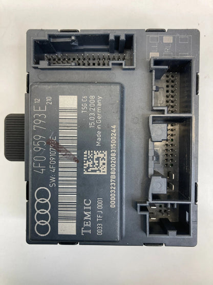 06-08 AUDI A6 QUATTRO FRONT LEFT DRIVER SIDE DOOR CONTROL MODULE 4F0-959-793-E