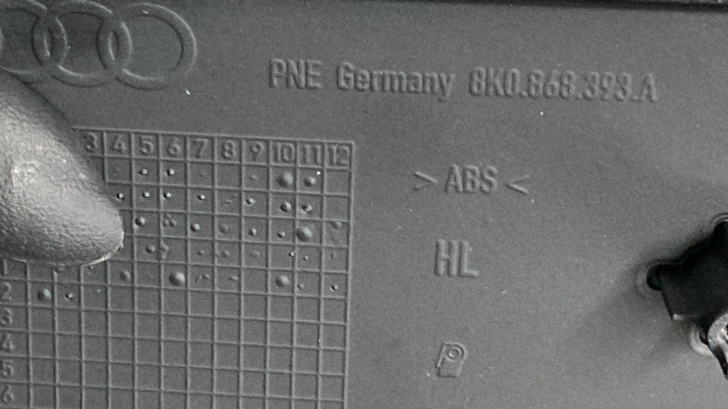 09-16 Audi A4 Quattro Rear Left Side Window Control Switch W/ Bezel 8K0868393A