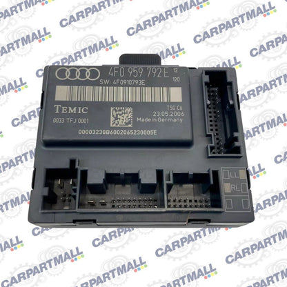 06-08 Audi A6 Quattro Front Right Passenger Side Door Control Module 4F0959792E