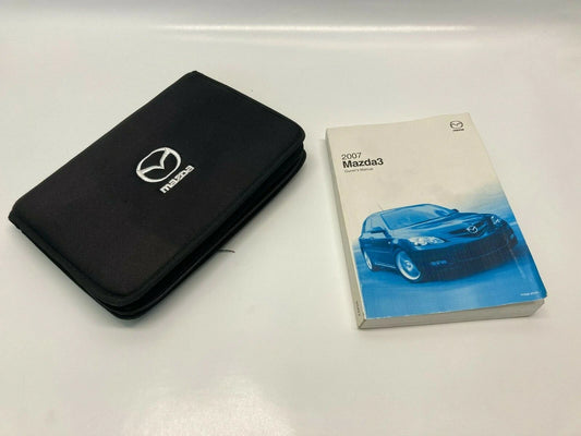 2007 MAZDA3 MAZDA 3 OWNERS MANUAL GUIDE HANDBOOK W/ BOOK CASE 9999-95-038C OEM