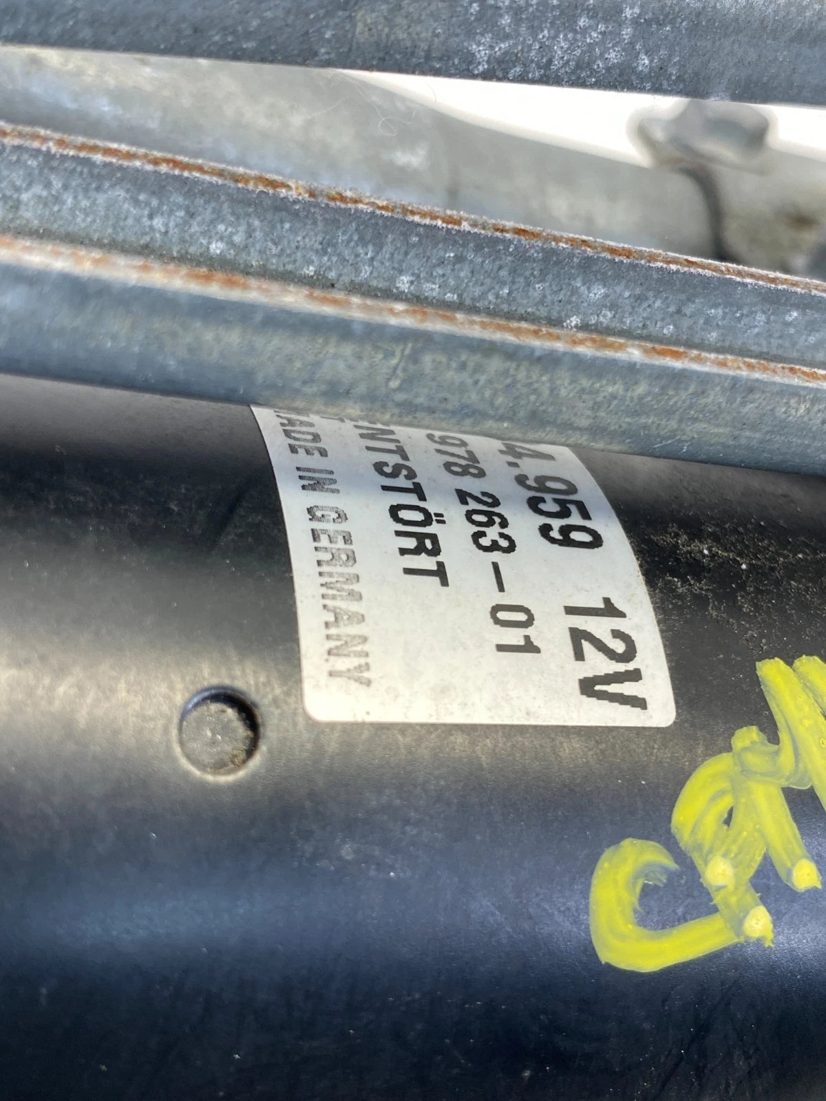 07-08 BMW 335XI FRONT WINDSHIELD WIPER MOTOR LINKAGE TRANSMISSION OEM 7161711-04
