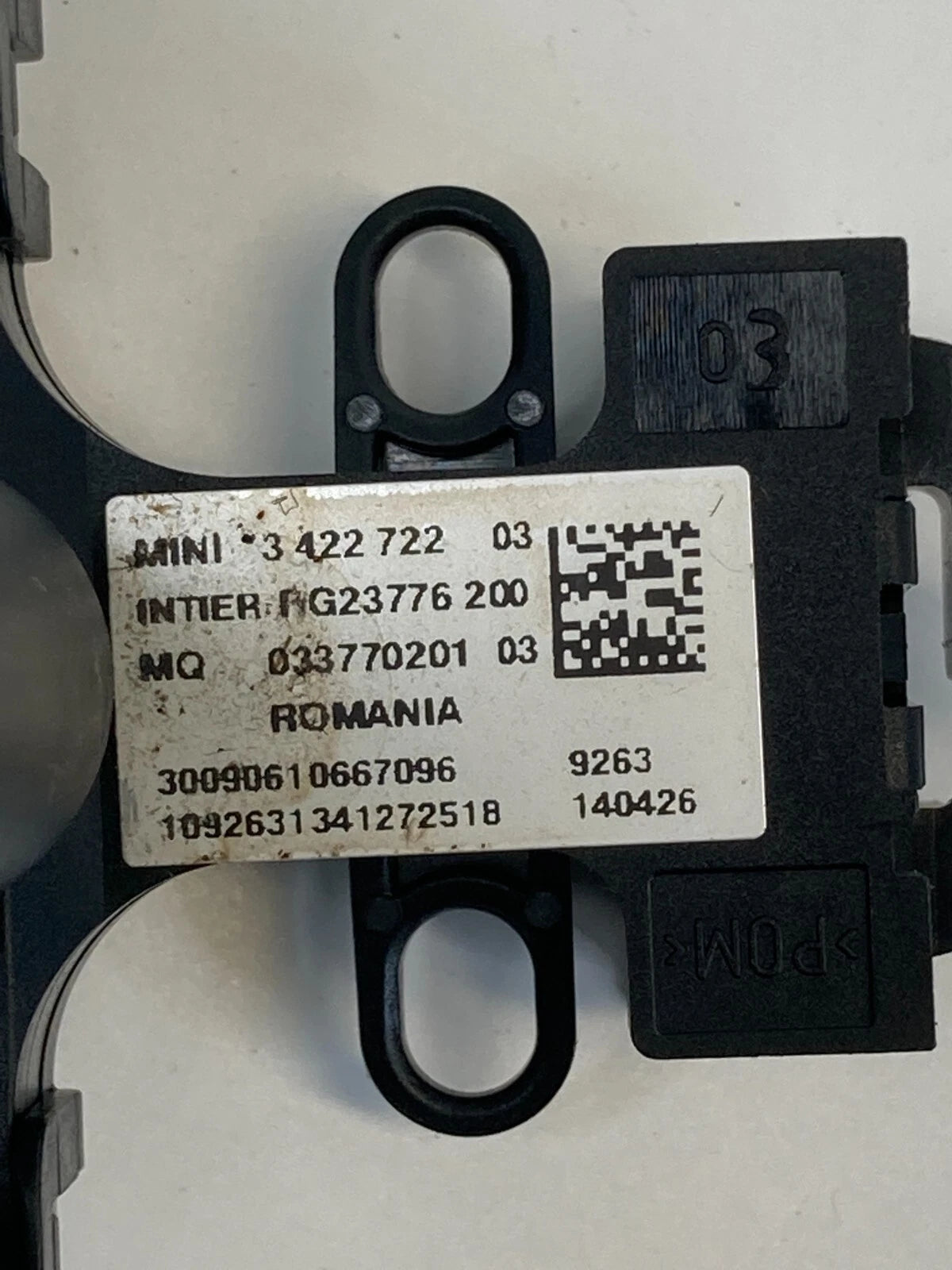 2007-2009 MINI COOPER CENTER CONSOLE DSC OFF SWITCH CONTROL BUTTON 3-422-722