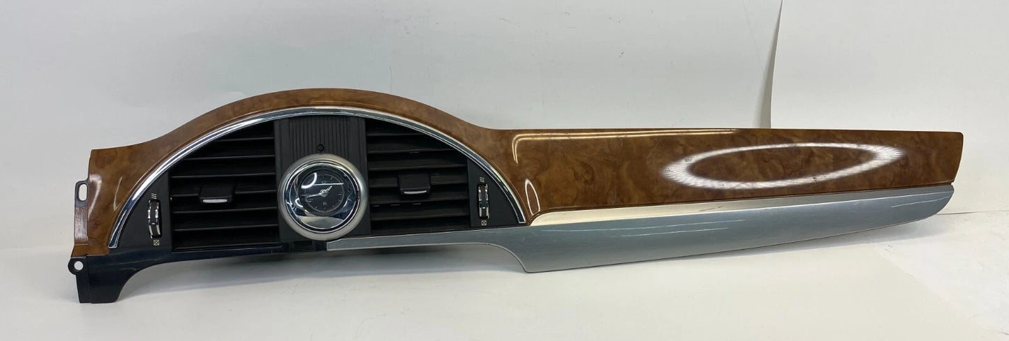 2008-2012 BUICK ENCLAVE CENTER DASH TRIM BEZEL W CLOCK& AIR VENT GRILLE 25913302