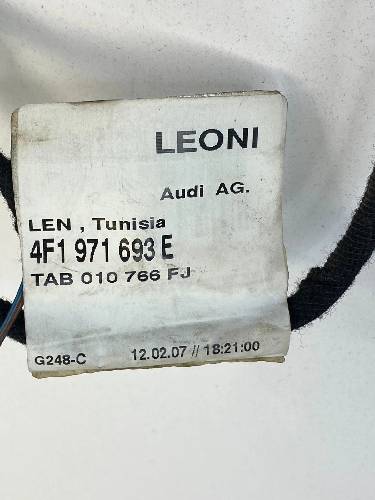 2005-2011 AUDI A6 QUATTRO REAR RIGHT SIDE DOOR WIRING WIRE HARNESS 4F1971693E